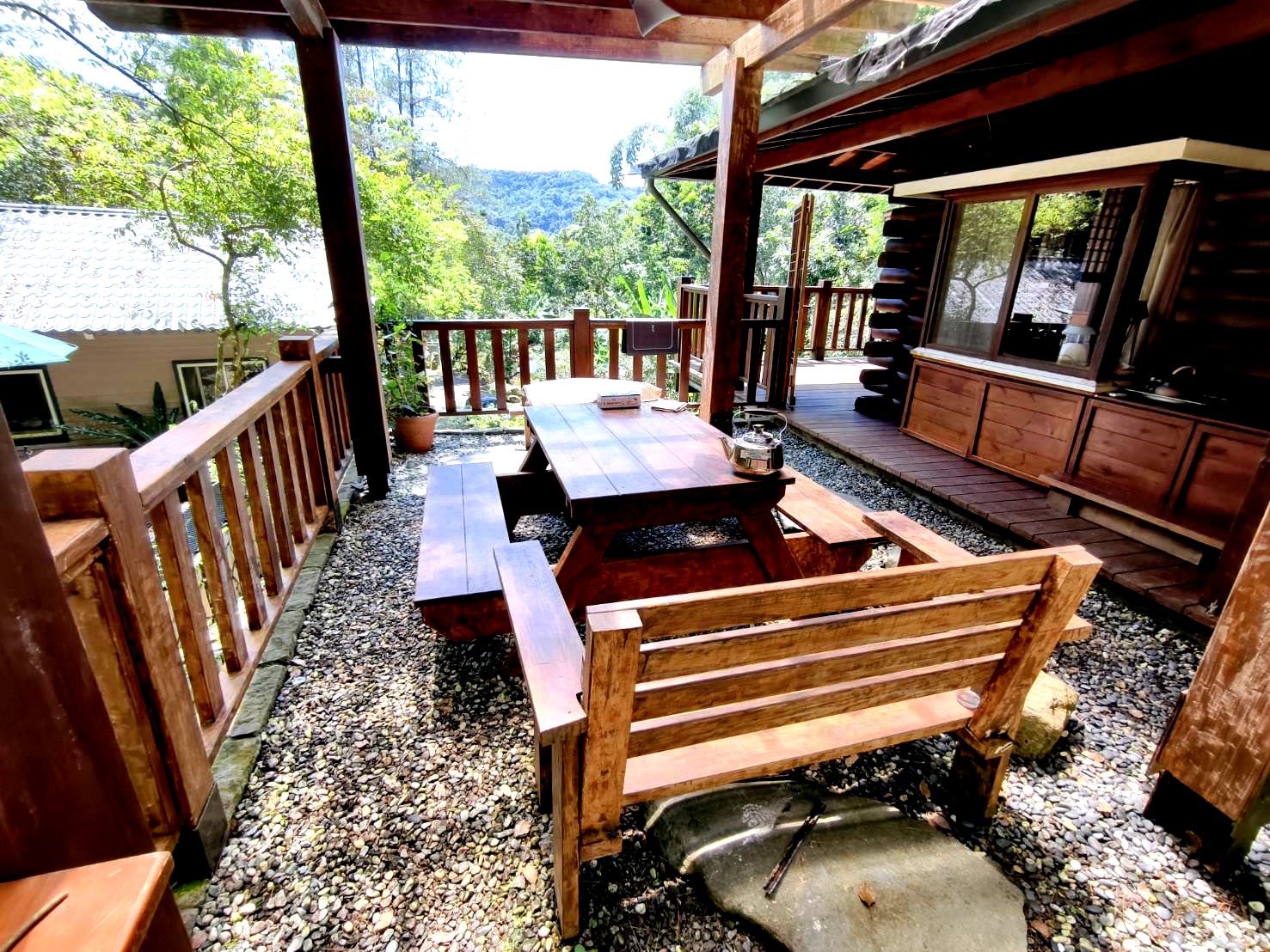 Scenic view of the guesthouse